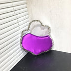Rhinestone Irregular Handbag