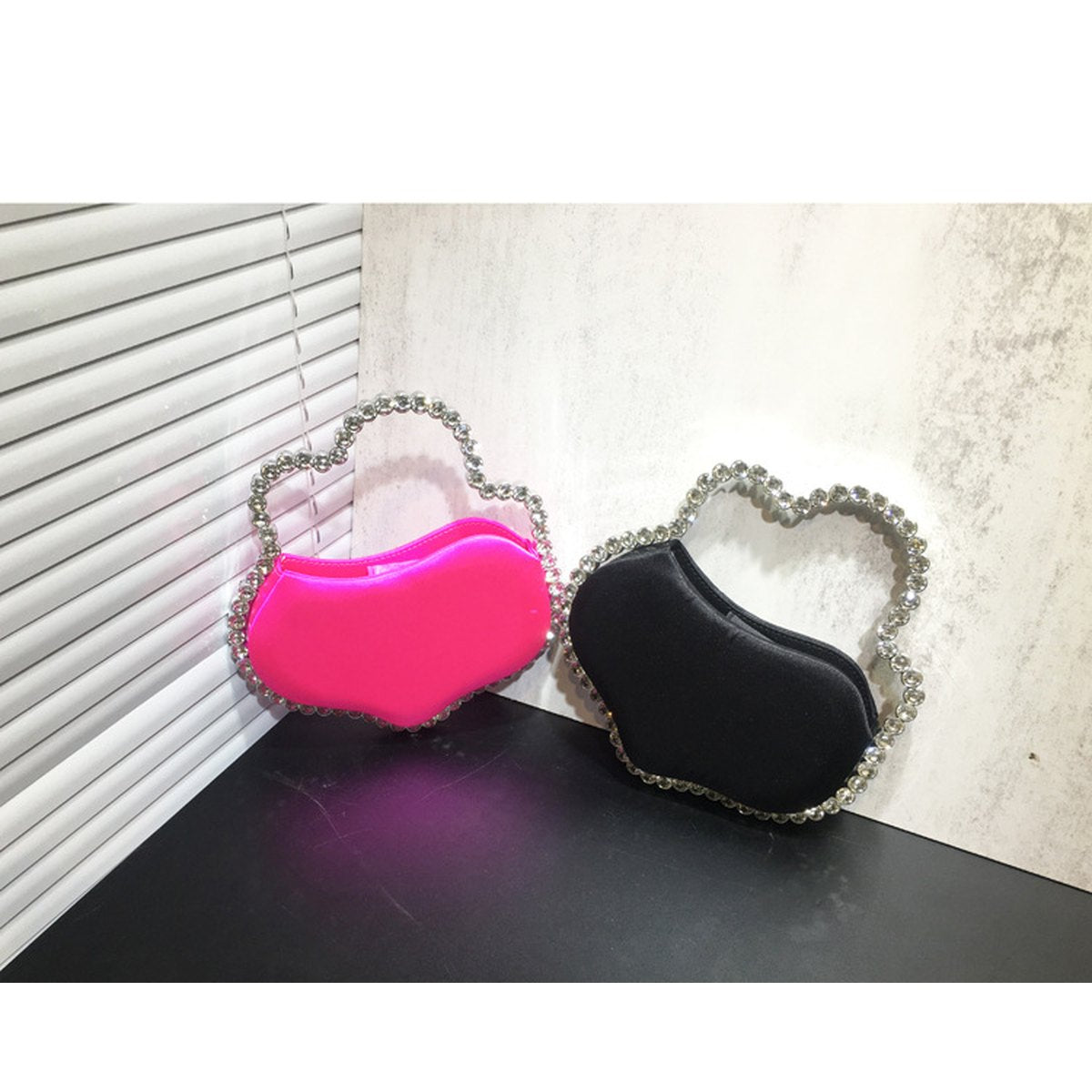 Rhinestone Irregular Handbag