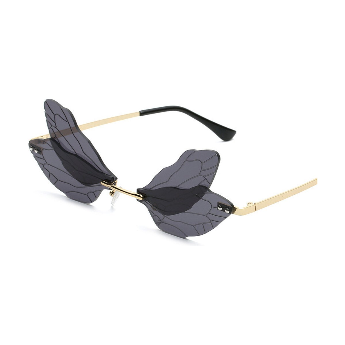 Rimless Butterfly Sunglasses