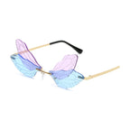 Rimless Butterfly Sunglasses