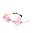 Rimless Butterfly Sunglasses