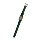 Roman Rectangular Leather Watch