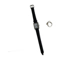 Roman Rectangular Leather Watch