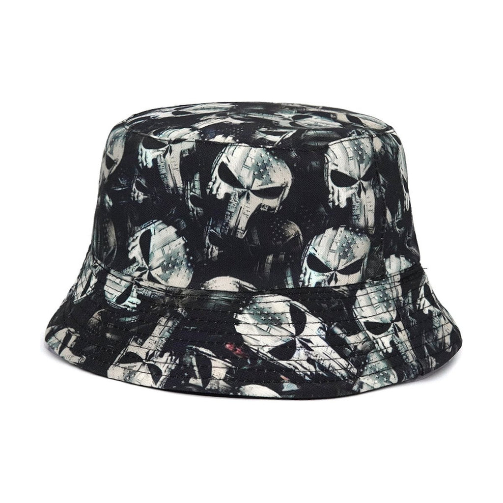 Rose Skull Bucket Hat Printing Tide