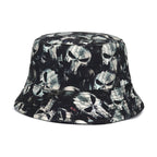 Rose Skull Bucket Hat Printing Tide