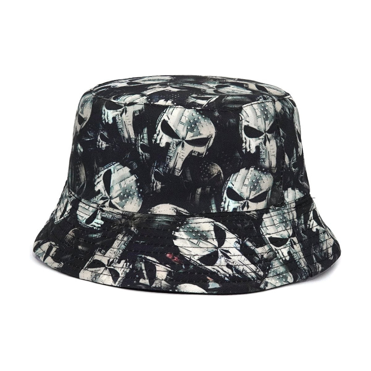 Rose Skull Bucket Hat Printing Tide
