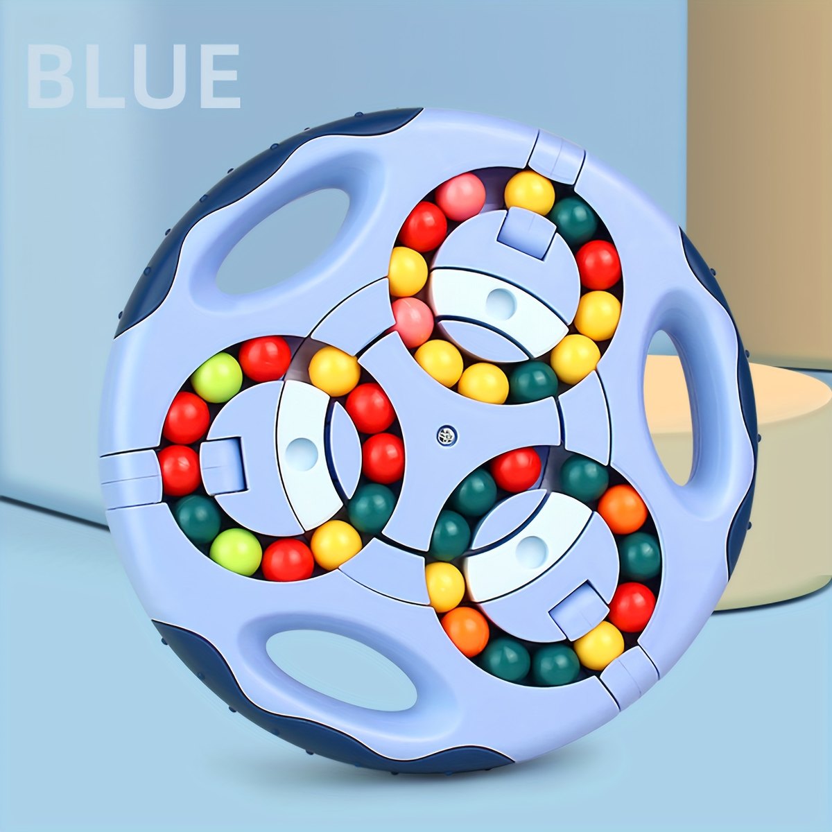 Rotating Magic Bean Cube Toys Portable Double-sided