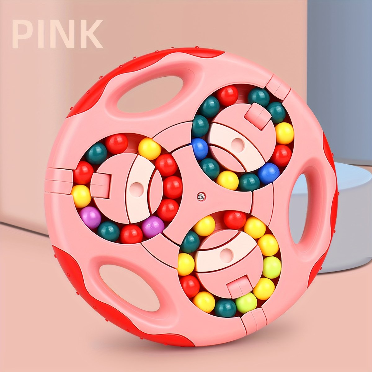 Rotating Magic Bean Cube Toys Portable Double-sided