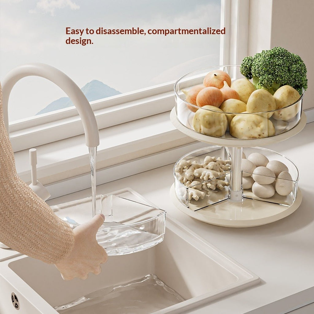 Rotating Spice Rack Kitchen Countertop Condiments