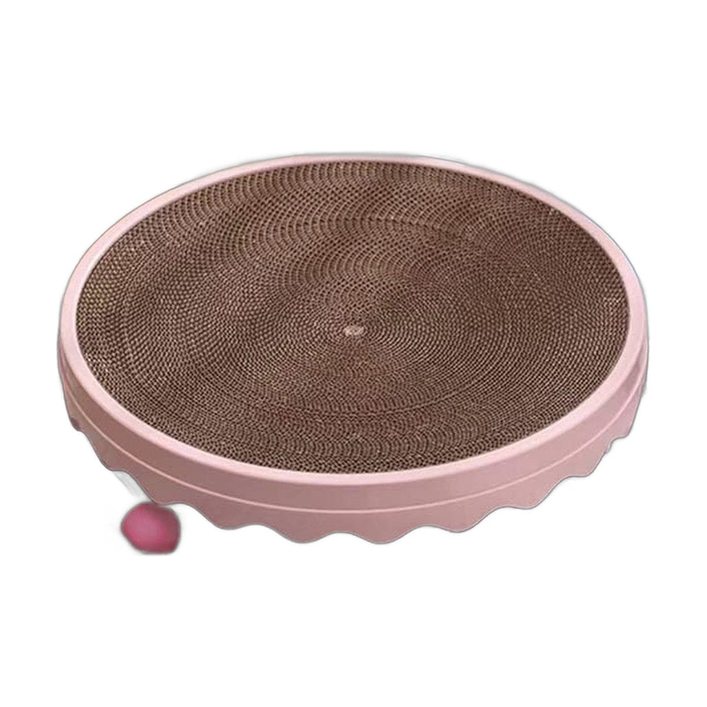 Round Cat Scratcher Toy Pad Ball Interactive
