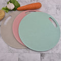 Round Cutting Board Kitchen Wheat Straw