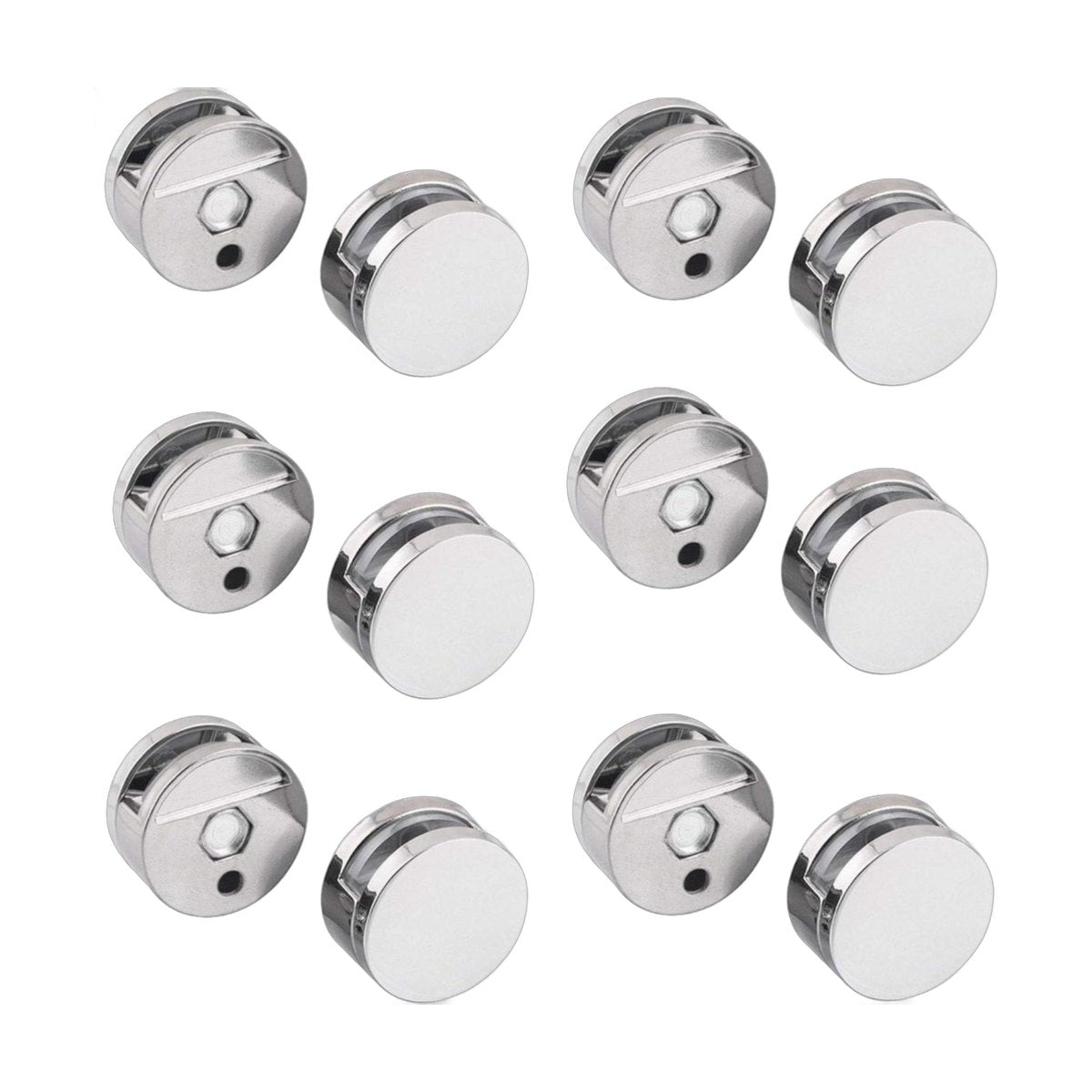 Round Mirror Holder Clips, 12 pcs