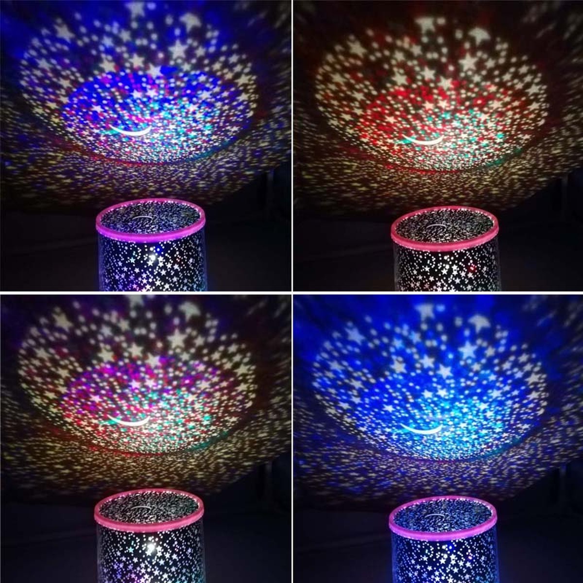 Round Starry Sky Light Night