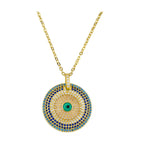 Round Zircon Necklace Jewelry