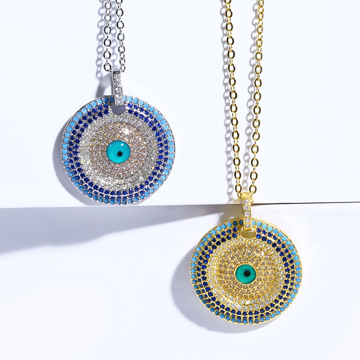 Round Zircon Necklace Jewelry