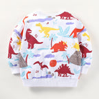 's Long-sleeved Baby Top Cotton Dinosaur Children's