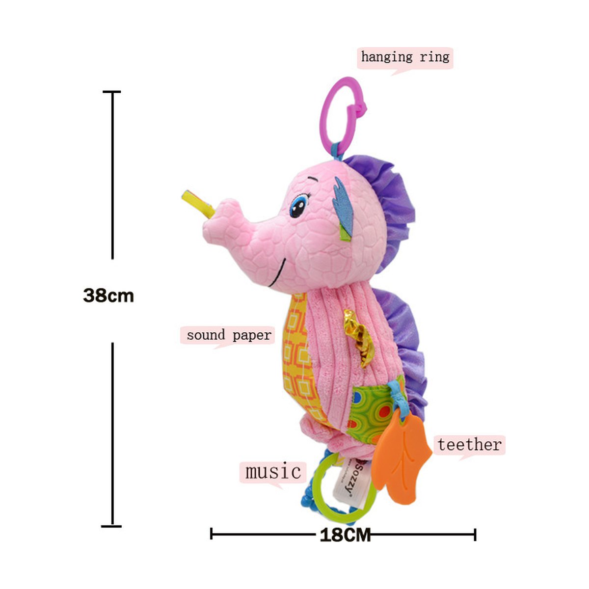 Seahorse Musical Rattle Toy