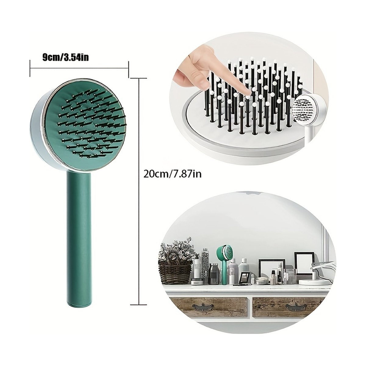 Self-Cleaning Hair Brush