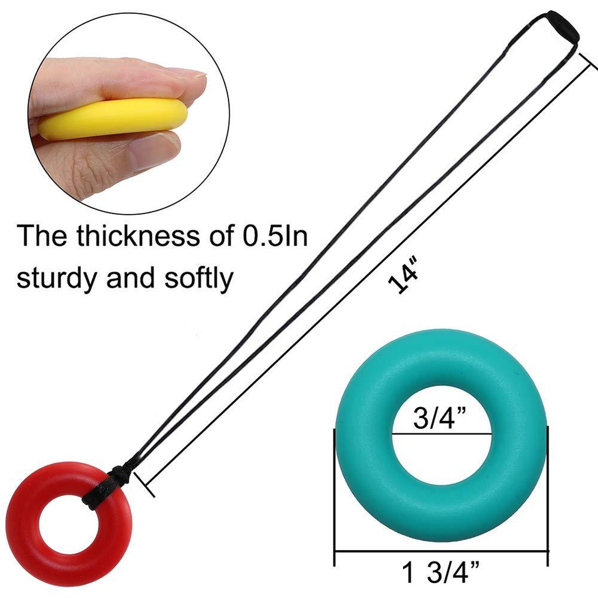 Sensory Chewable Pendant Necklace Toy