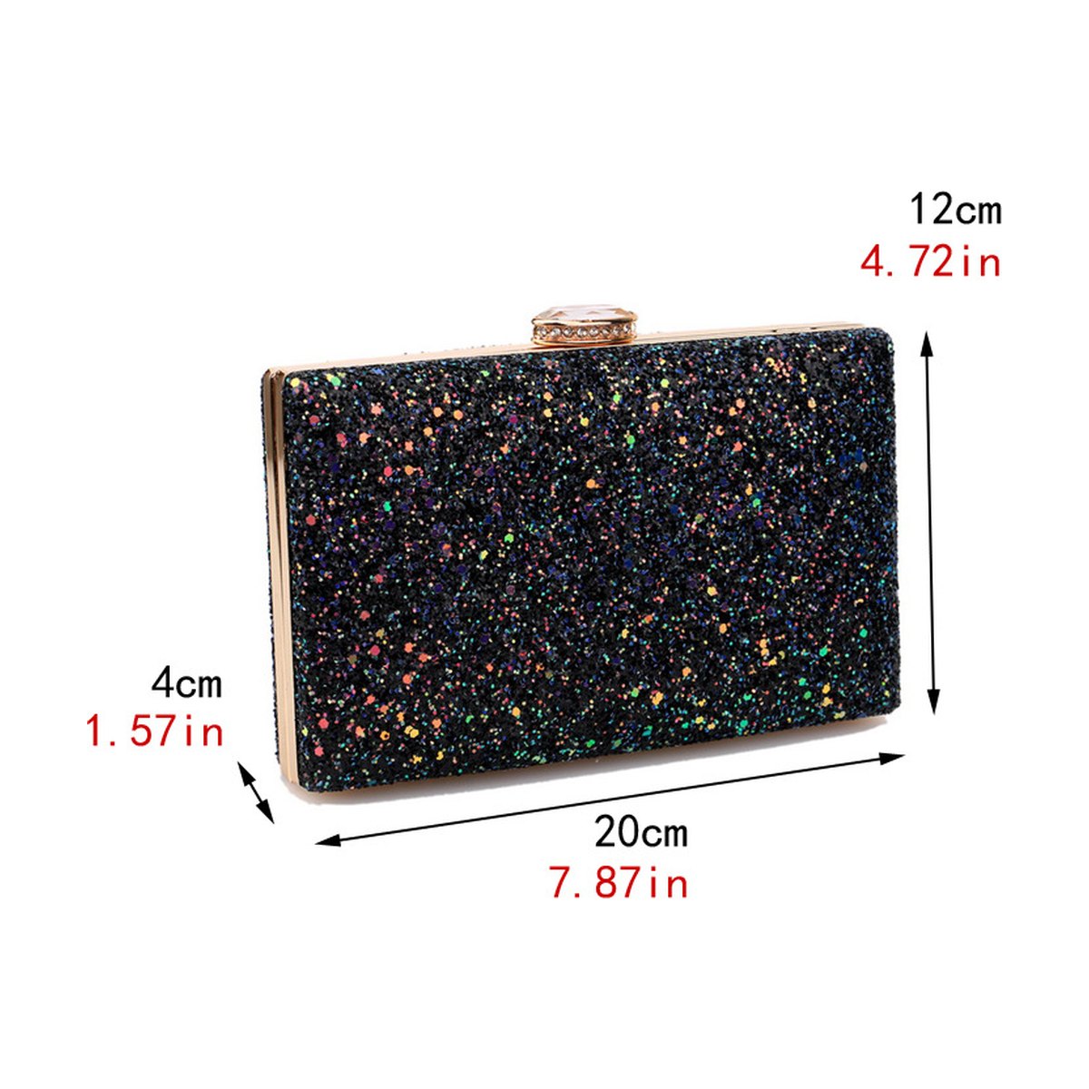 Sequin Evening Clutch Bag