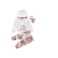 ' Set Baby Printed Hoodie Hair Band