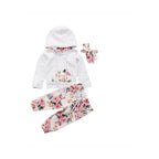 ' Set Baby Printed Hoodie Hair Band
