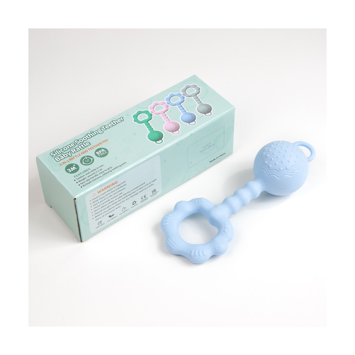 Silicone Rattle Teether