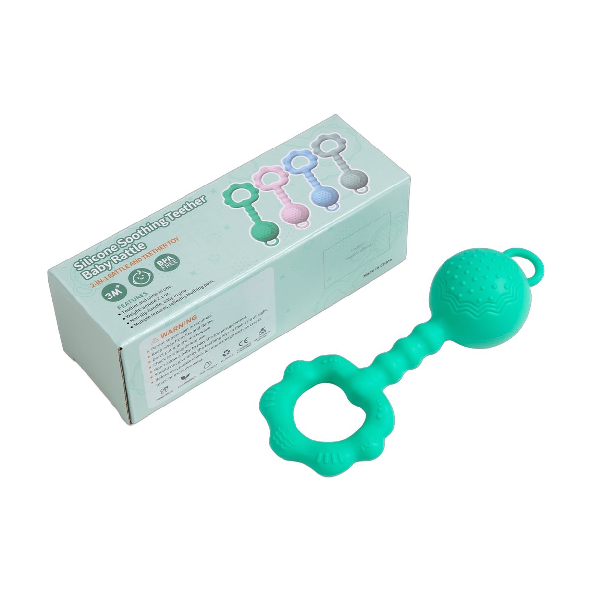 Silicone Rattle Teether