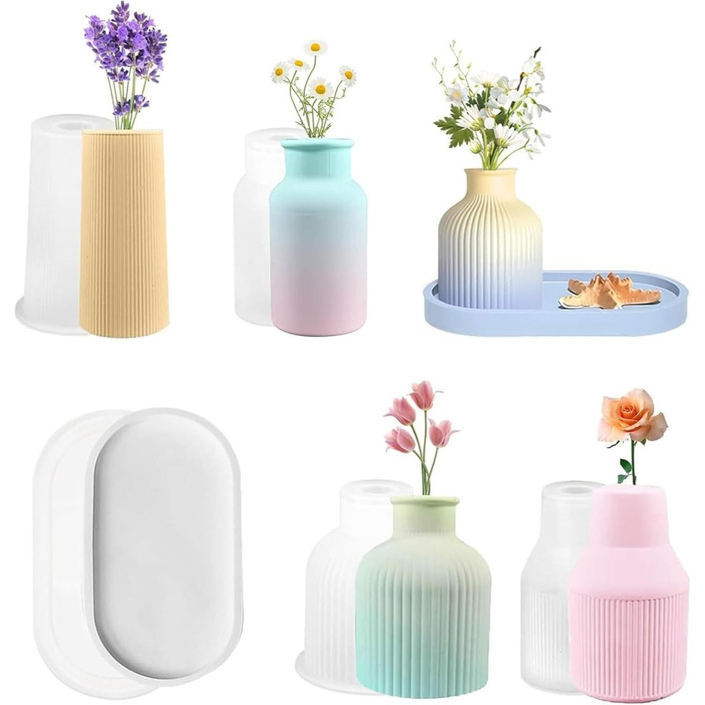 Silicone Vase and Tray Mould Set