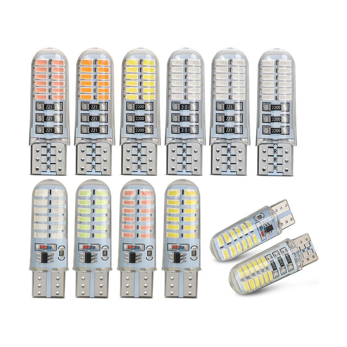 Silicone Waterproof Headlamp License Plate Light