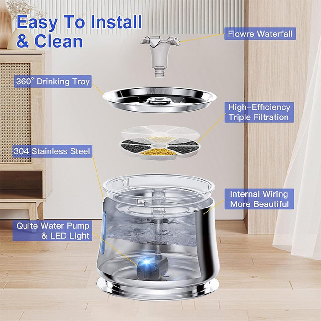 Smart Silent Automatic Pet Water Fountain