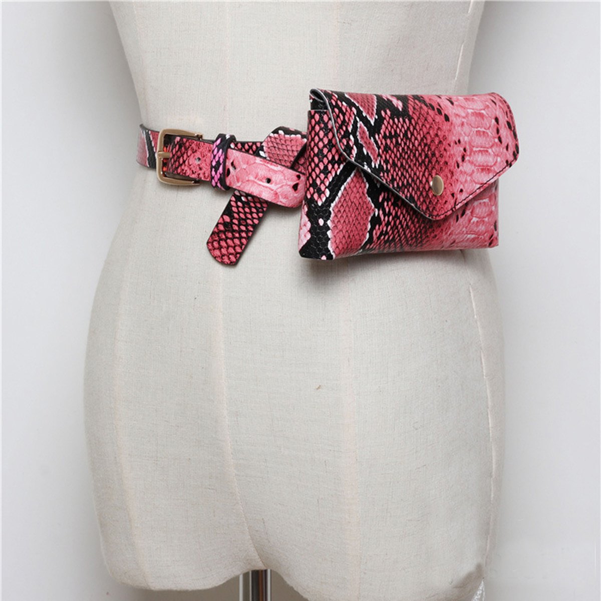 Snake Print Belt Bag