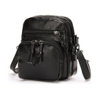 Soft Leather-Look Shoulder Bag