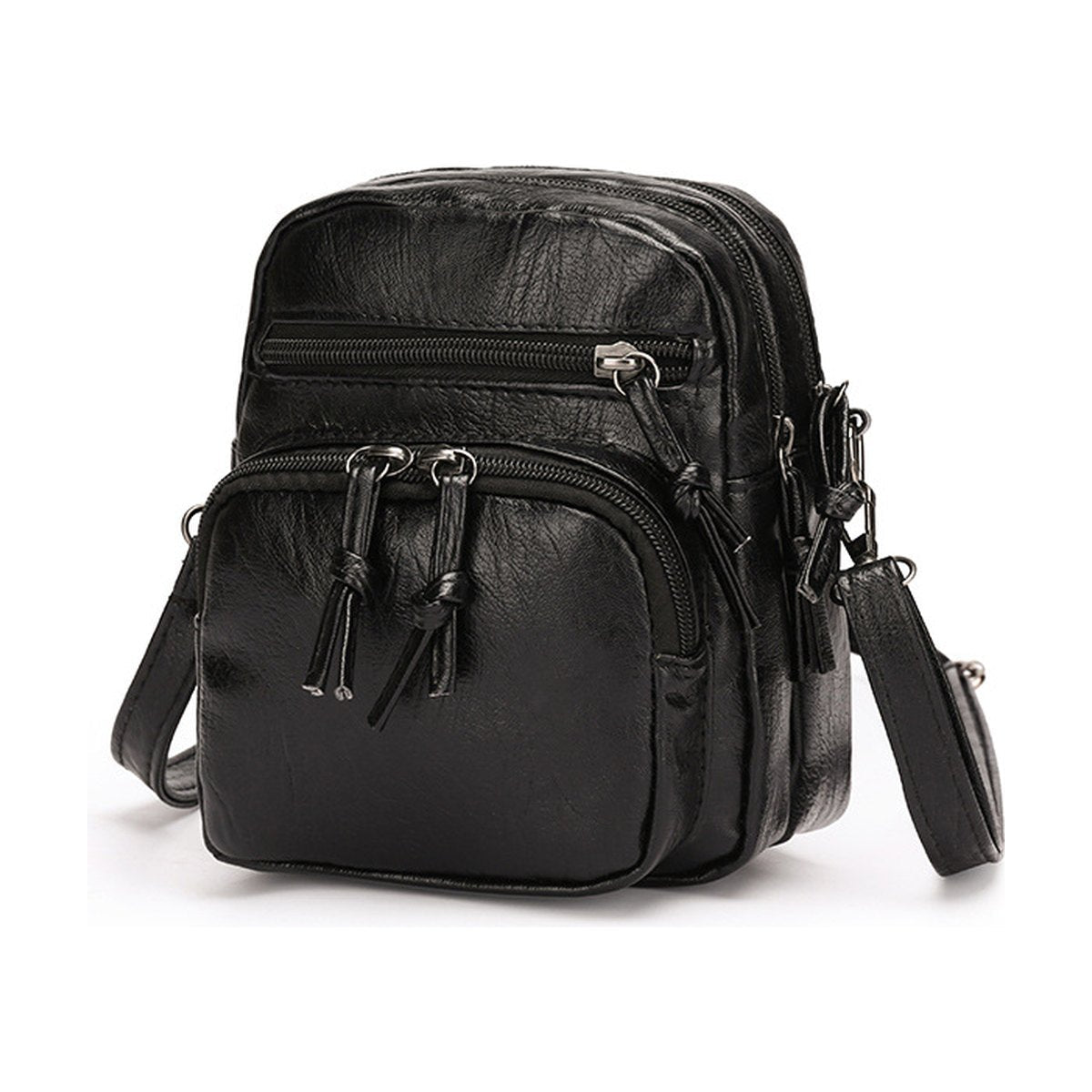 Soft Leather-Look Shoulder Bag