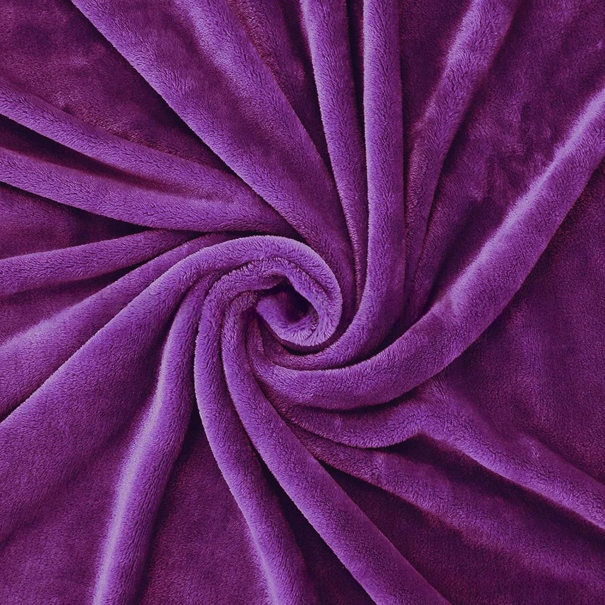 Solid-color Digitally Printed Flannel Throw Blanket