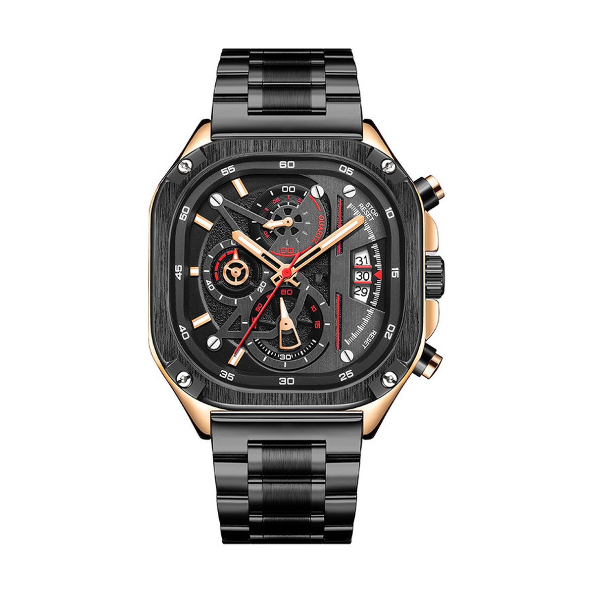 Square Watch Timing Luminous Calendar