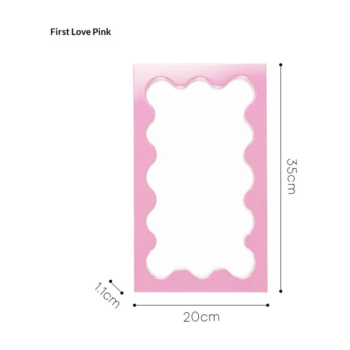 Square Wave Pattern Vanity Mirror Wall Entryway