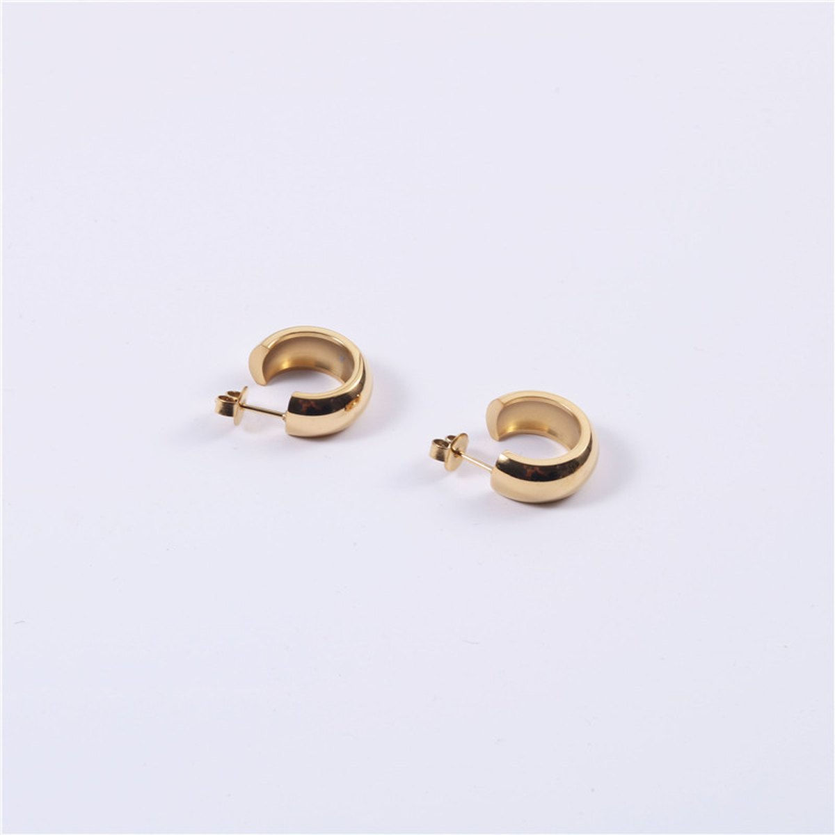 Stacked Exaggerated Hoop Earrings
