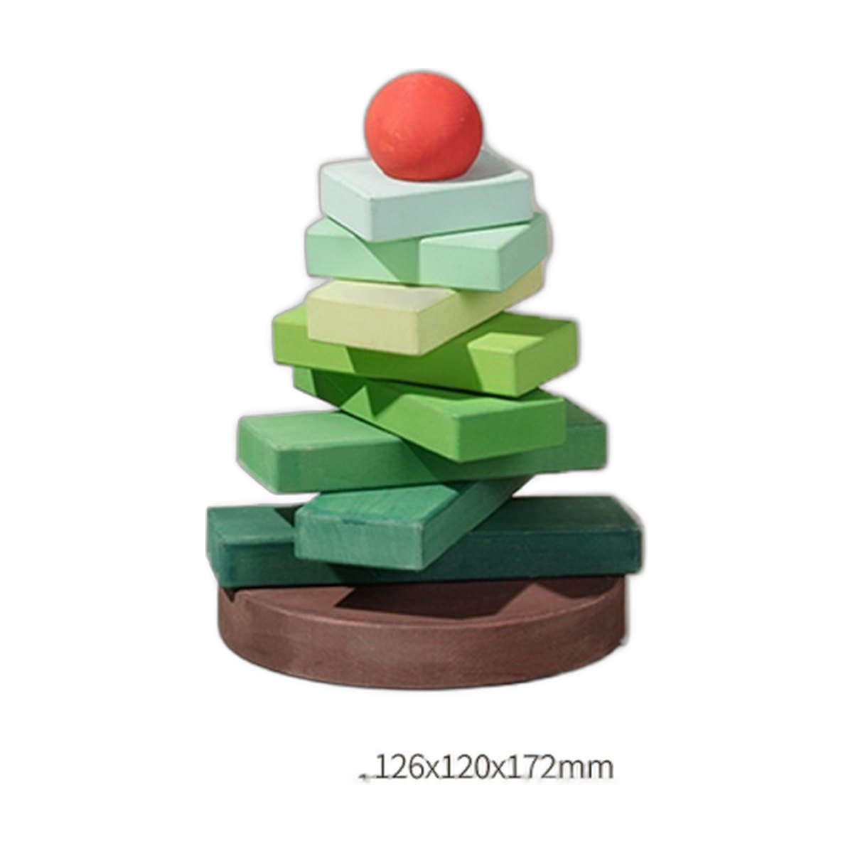 Stacking Tree Tower Toy Building Blocks Ornament