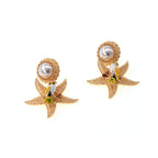 Starfish Pearl Earrings