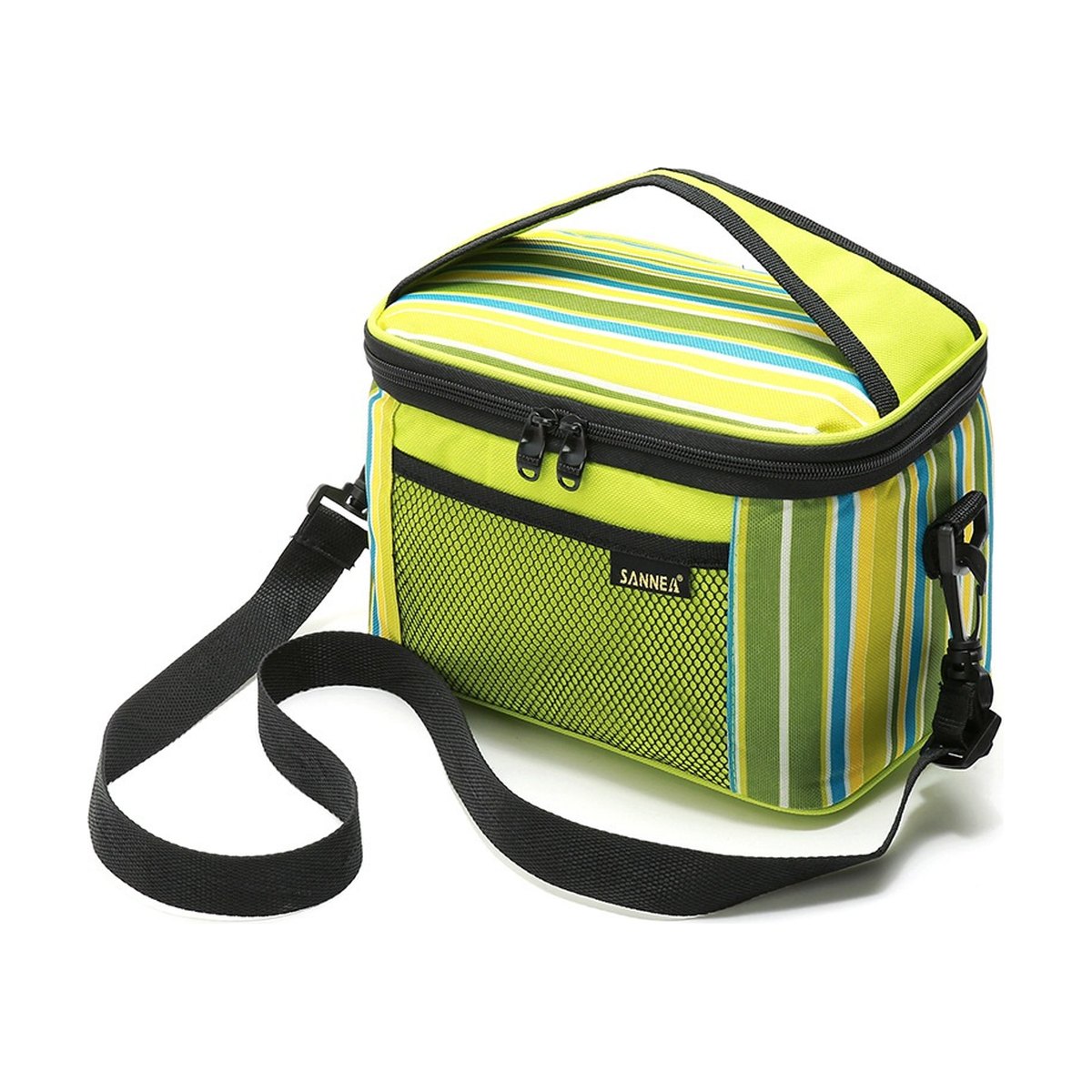 Striped Hand-carrying Oxford Fabric Cooler Bag Thermal