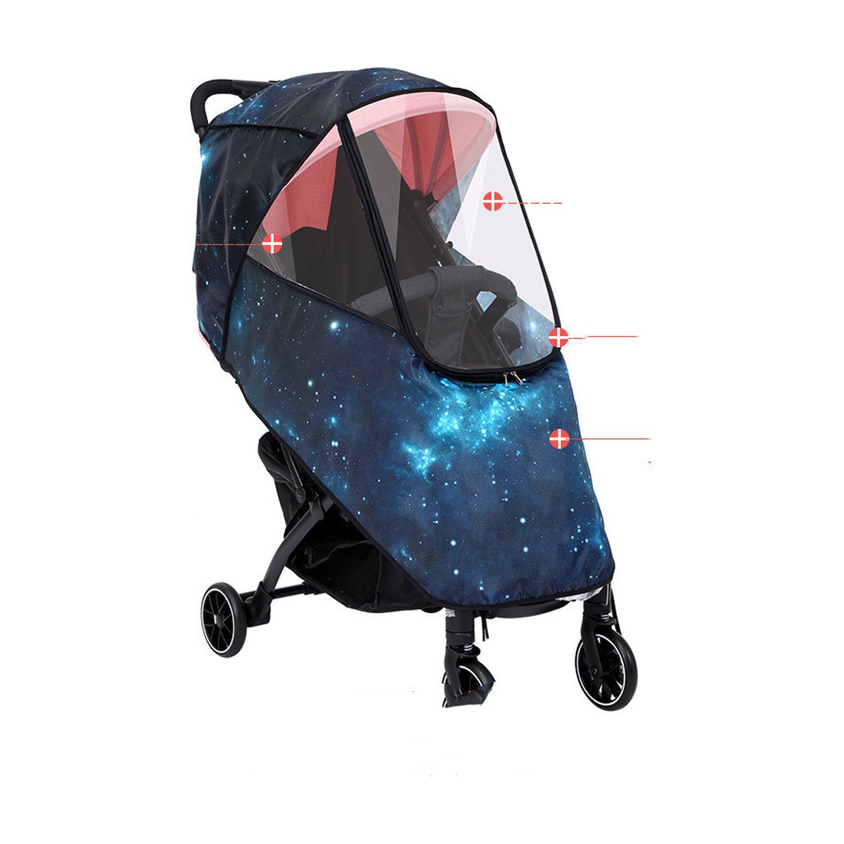 Stroller Universal Rain Cover Canopy