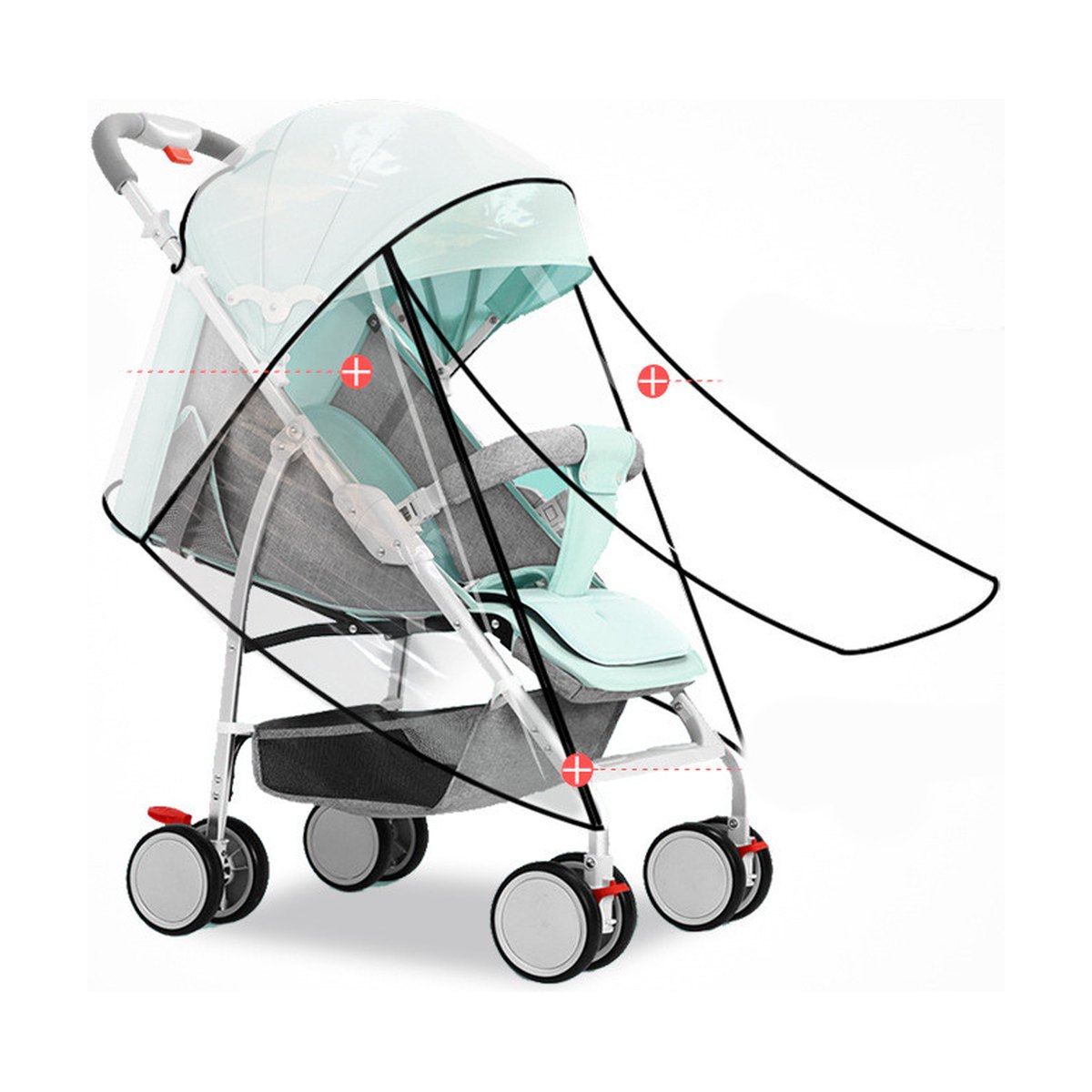 Stroller Universal Rain Cover Canopy