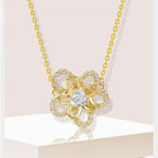 Sunflower Pendant Necklace, 925 Silver
