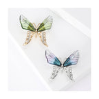 Sweet Rhinestone Brooch Butterfly Insect