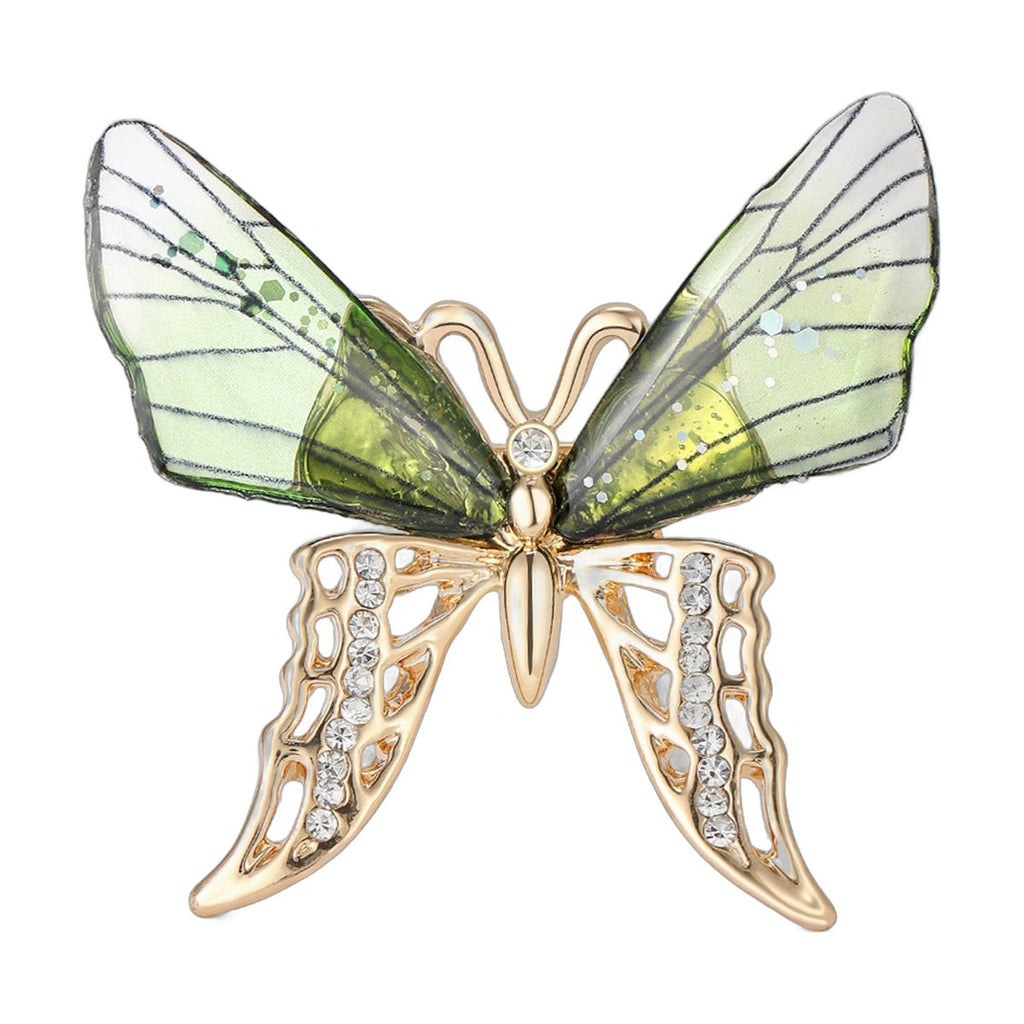 Sweet Rhinestone Brooch Butterfly Insect