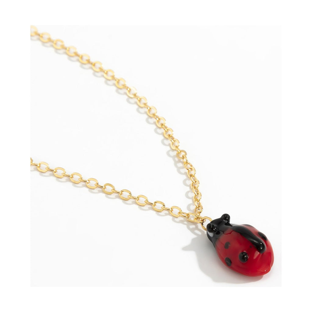 Tag Anklet Metal Thin Chain Glass