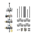 Telescopic Shower Shelf No Drilling Required 4-layer