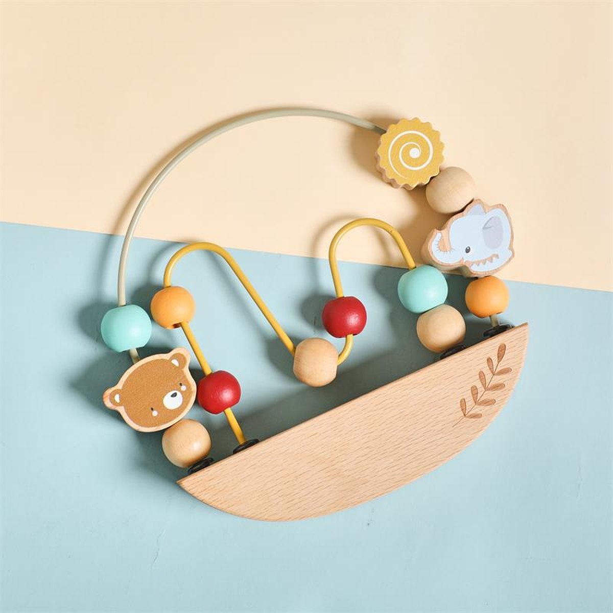 Ten-bead Stringing Bead-looping Montessori Early-learning Hands-on Educational