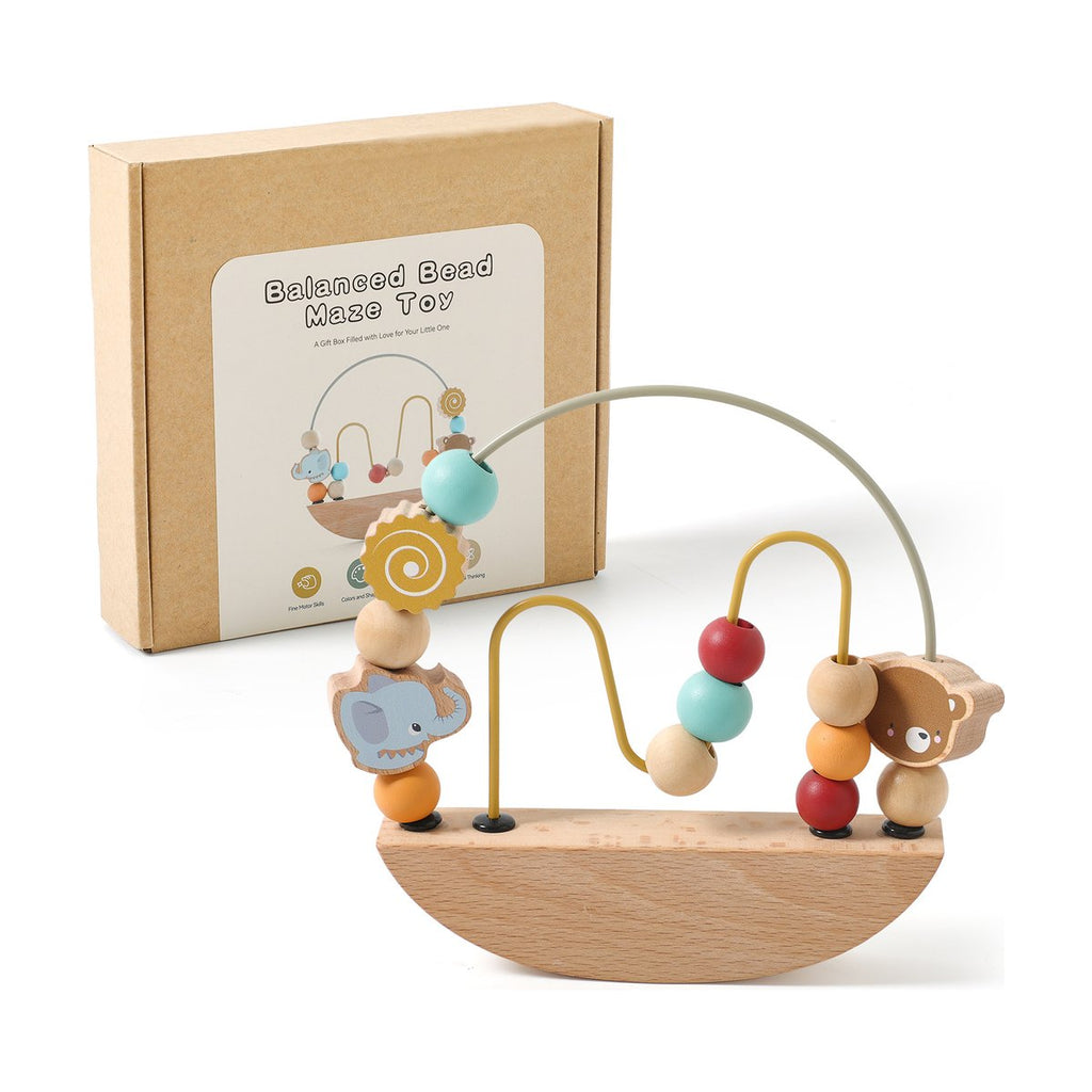 Ten-bead Stringing Bead-looping Montessori Early-learning Hands-on Educational